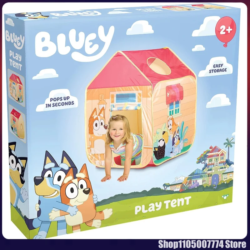

Палатка из полиэстера Bluey Bingo Figures Dog Wilderness для детей, семейного отдыха на природе, пикников, веселого кемпинга, подарок на день рождения, игрушка