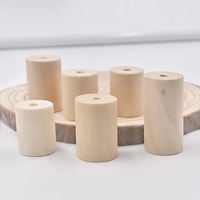 10PCS Wooden Beads, Unfinished Natural Wood Beads for Crafts Jewelry Farmhouse Decor