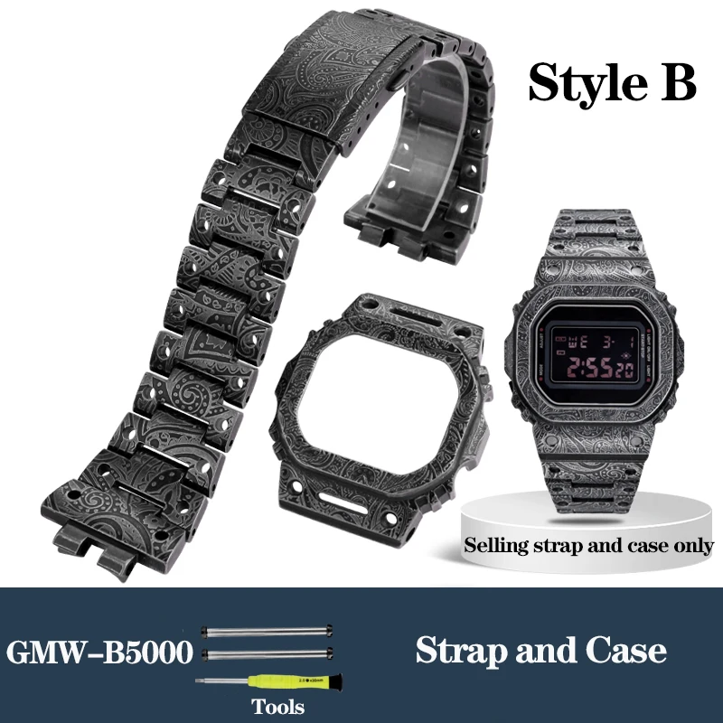 カシオ G-shock 腕時計 GMW-B5000 修正されたメカ戦士チタン合金
