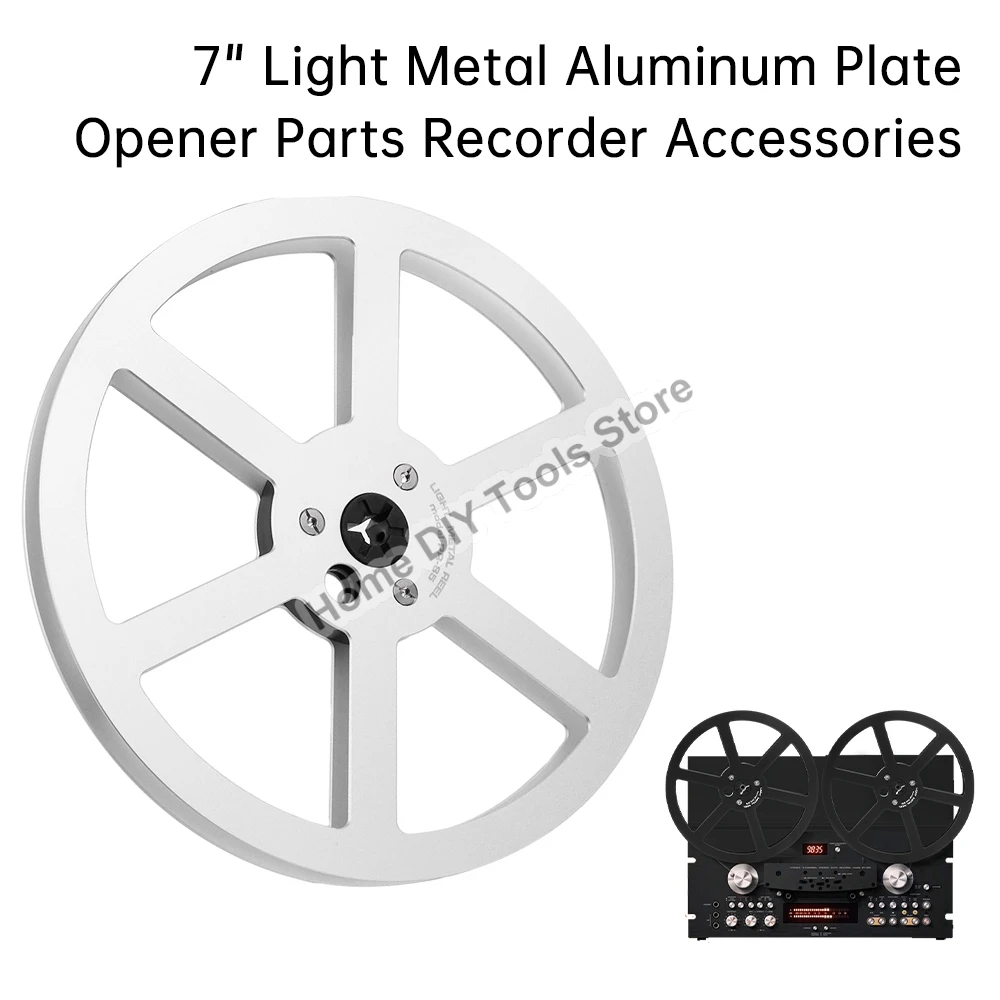 7-inch Light Metal Aluminum Disc Opener Parts Take Up Reels Opening Machine Parts Reel-To-Reel Recorders Accessory