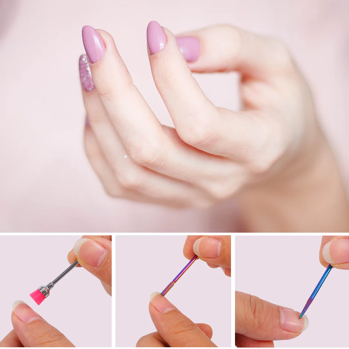 

10pcs Nail Drill Bits Set Manicure Grinding Heads For Cuticle Clean Polish Peeling Tools Electric File Machine Use Manicure