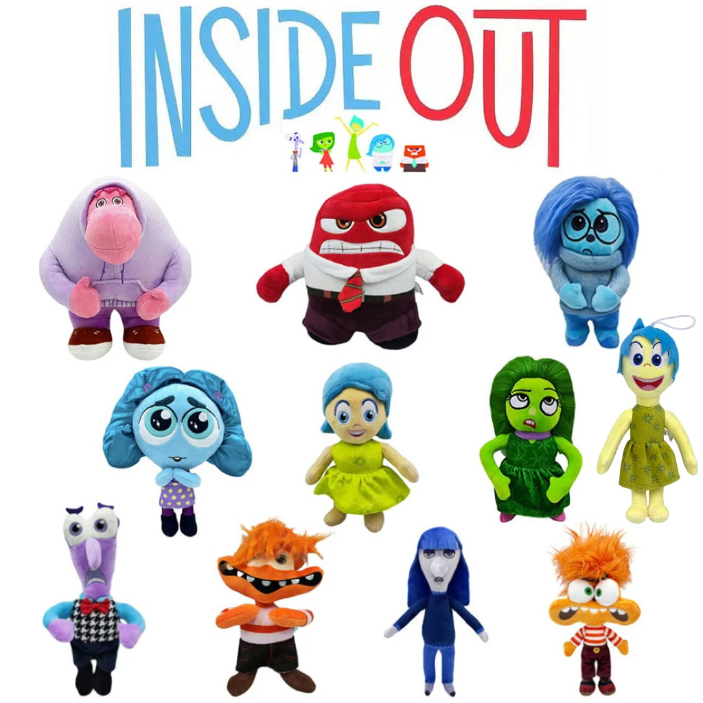 Nowa figurka Anime Inside Out 2, pluszowa lalka Ennui Anxiety Envy Embarrassment Doll Plush Inside Out Action Fiugre Doll Toy Kid Gift