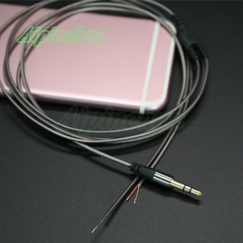 3-полюсный аудиокабель Aipinchun 3,5 мм для наушников, ремонта, замены, 14 медных проводов, длина 1,2 метров