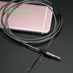 Aipinchun 3.5mm 3-Pole Jack DIY Earphone Audio Cable Headphone Repair Replacement 14 Copper Core Wire 1.2 Meters Length