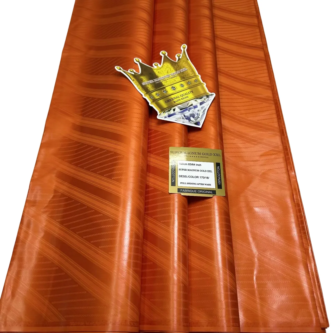 

Real Bazin Riche 140CM Fabric Superior 100% Cotton Guinea Brocade Quality Classic Smooth Jacquard Damask Tissu 10 meter Material