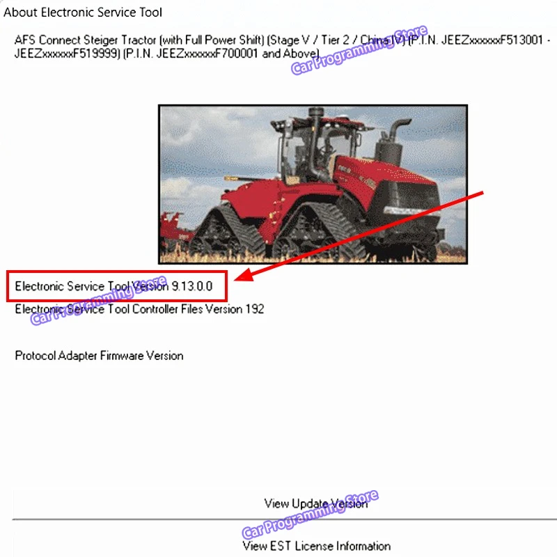 لبرنامج أدوات الخدمة الإلكترونية CNH (EST 9.13 Up1 EST 9.12 Up5 Level الهندسة) + المنشط + الإجراءات التشخيصية Unexpire