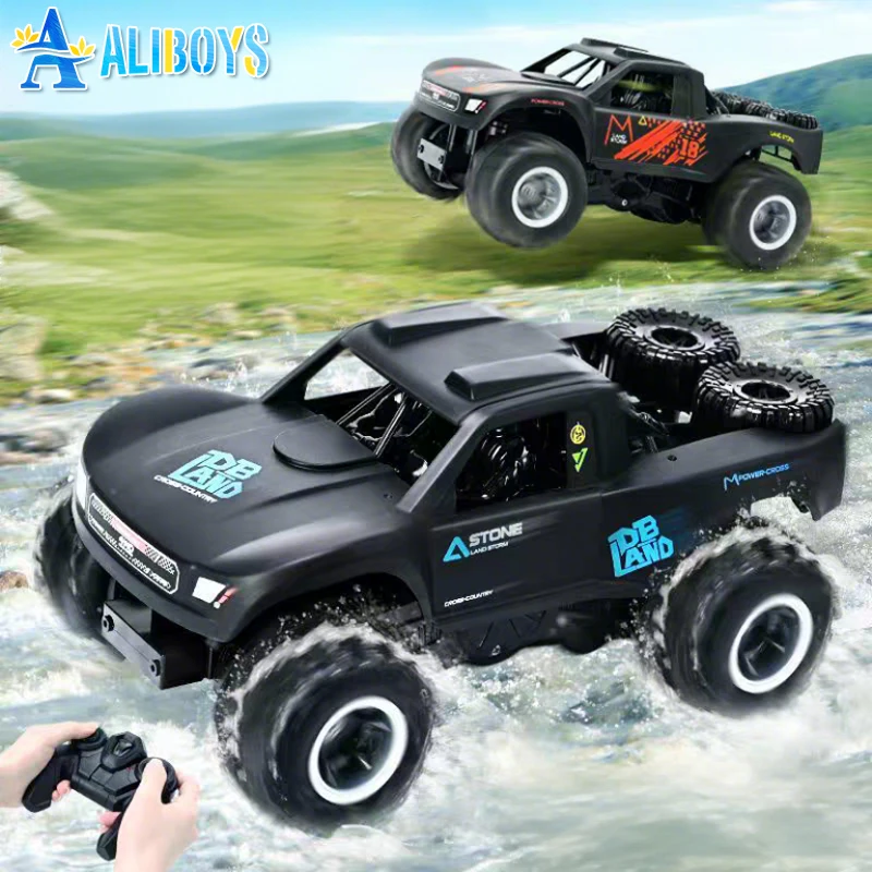 

Amphibious RC Car 4WD Remote Control Drive Stunt Water Land Car Climbing Off-Road Vehicle Waterproof Truck Children Toy Boy Gift