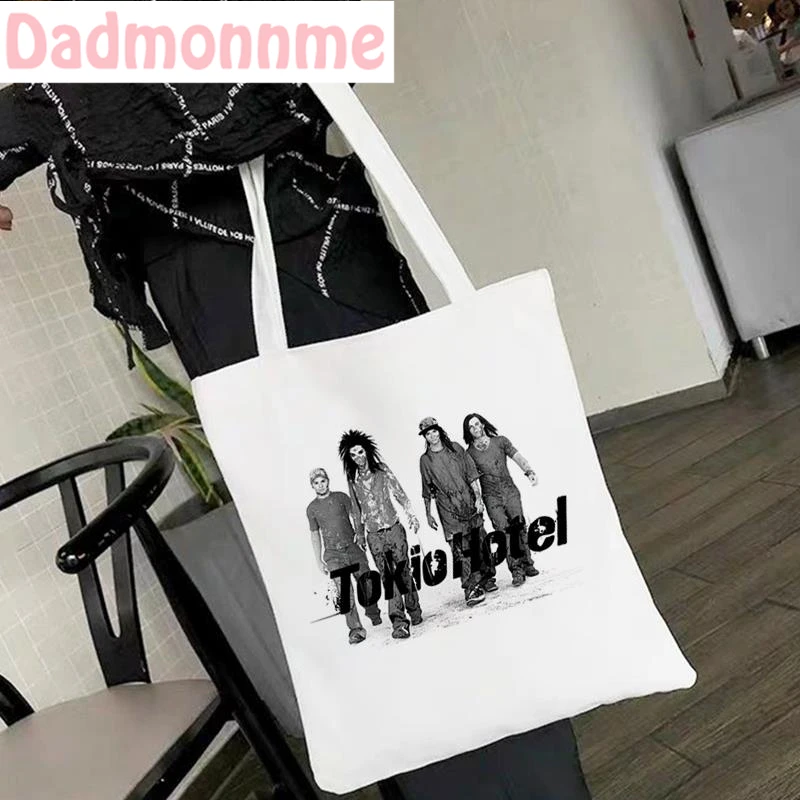 Bag Tokio Hotel Group Music Shoulder Bags Large Capacity Wild Messenger Bag Fashion New Cute Fun Canvas Handbag Women Bag Wallet