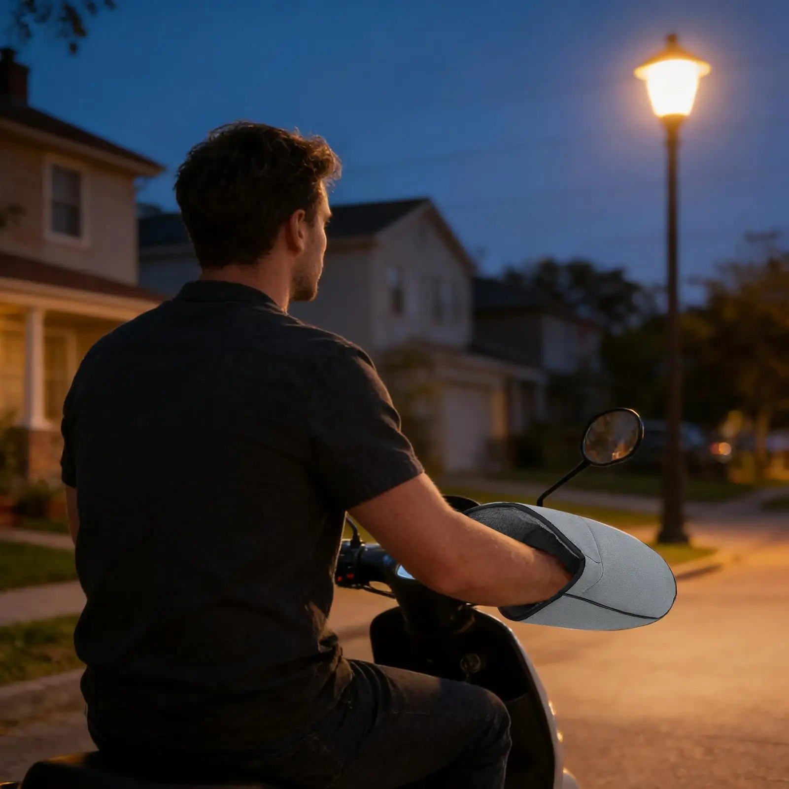 

Electric Scooter Handlebar Muffs Windproof Protective Warm Gloves Snowmobile Handlebar Mittens Hand Guard For Women Winter Cold