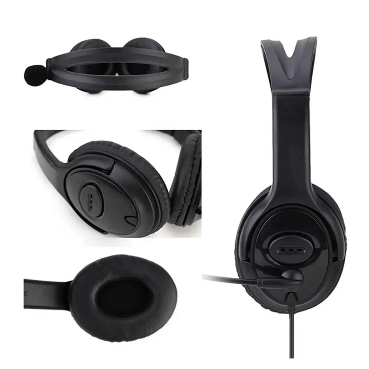 Auriculares USB con cable populares Auriculares telefónicos para enseñanza de computadora