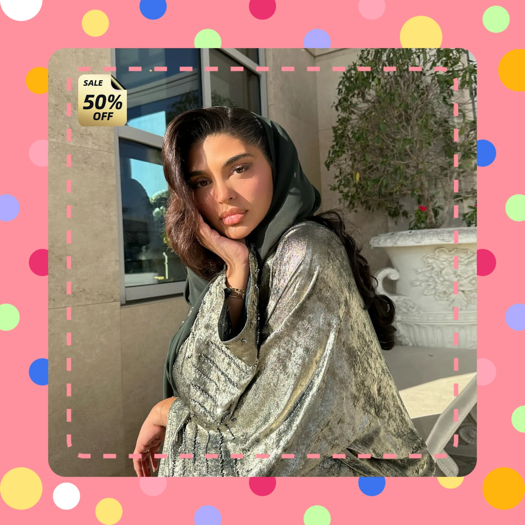 

Неотразимый шелковый золотой штампованный модный и роскошный элегантный лоскутный халат мусульманское платье женские платья платье для выпускного вечера Абая