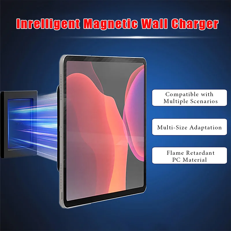 Magnetic Wall Charger Mounting Accessories 86 Bottom Box Magnetic Charging Wall Fast Charger Ipad Tablet Magnetic Bracket