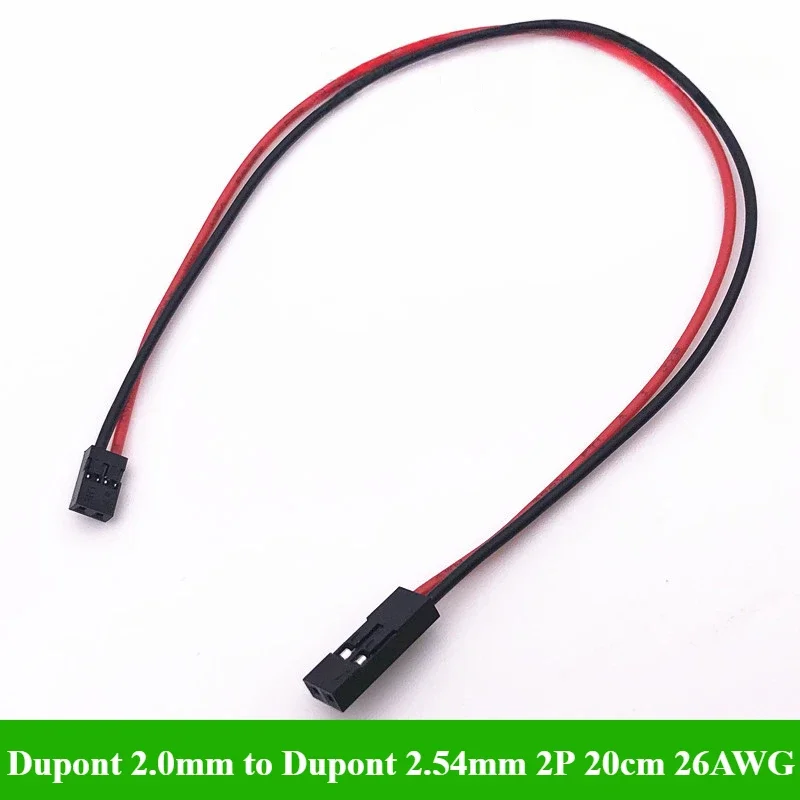 

Dupont 2.0mm to Dupont 2.54mm 2P/3P/4P/5P/6P Terminal Wire Length 20cm 26AWG Electronic Wire Jumper Wire Cable for PCB Connector