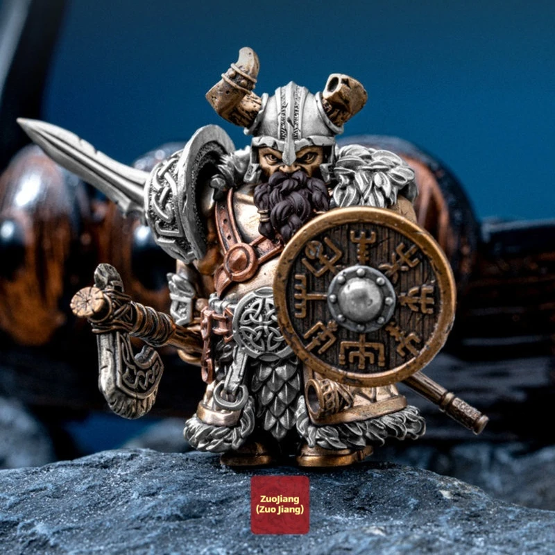 

Viking Raider | ZhuoJiang Chinese Style Trendy Figure Desktop Ornament Magnetic Handmade Office Stress Relief Toy