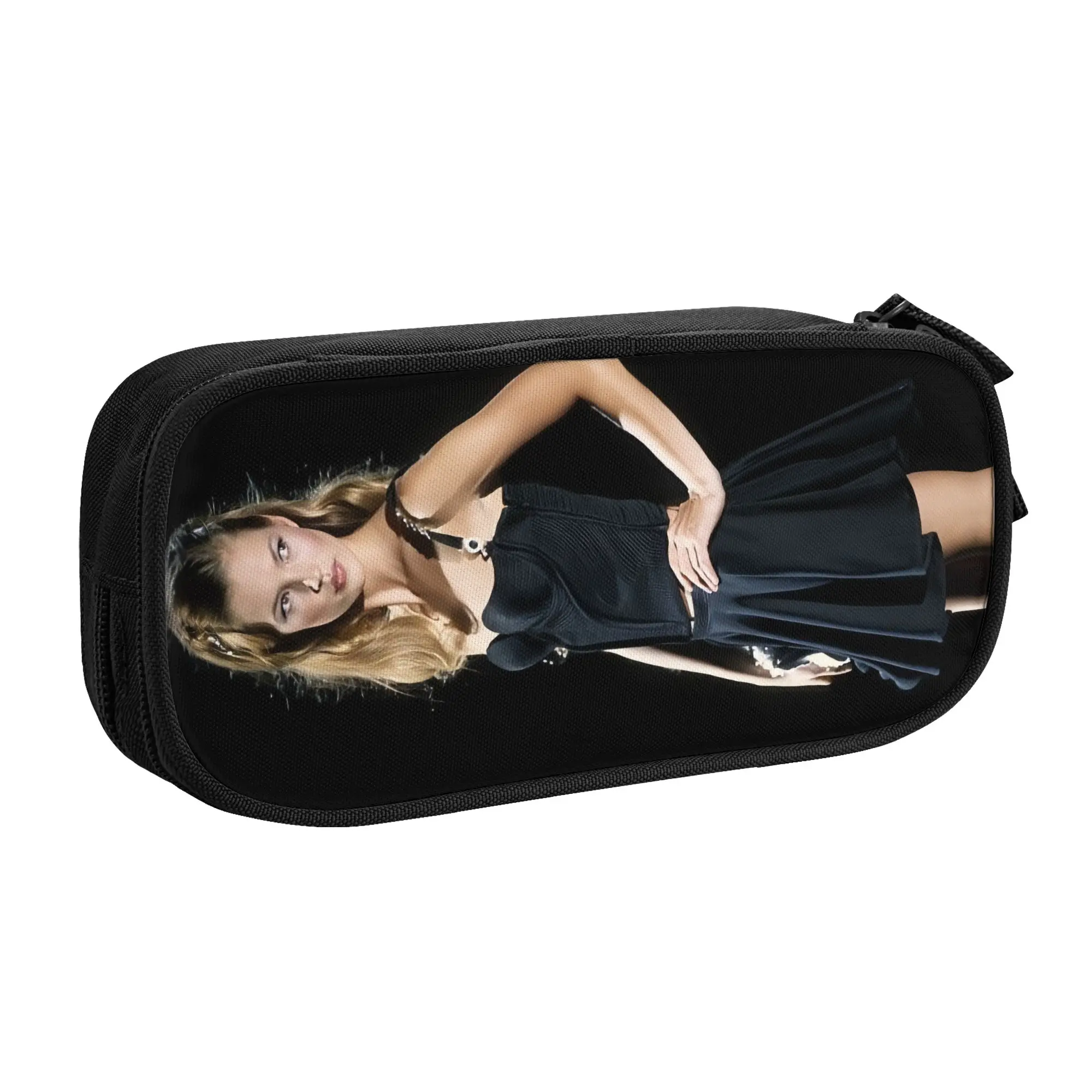 English Model K-Kate M-Moss  Kawaii Pencil Cases Boy Girl Large Capacity  Pencil Pouch Student School