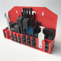 58 Piece Clamping Kit for M12/D14 M12X1, 75p on The Mini Mill and Comes in a Wall Mount Rack 42PC Steel Clamping Kit