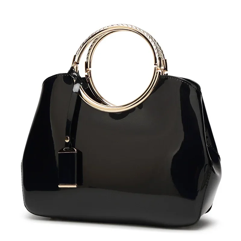 New European and American Fashion Foreign Trade Women'sShoulder Wedding Bag with Bright Surface Shoulder Handheld Bride Bag
