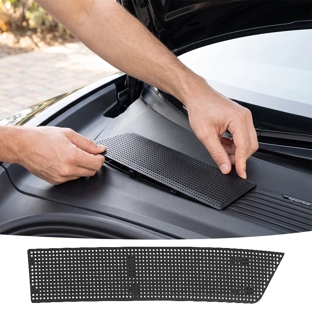 For Tesla Model 3 Highland Car Air Inlet Protective Anti-insect Anti-fouling Front Cover Air-conditioning Cover Auto Accessories