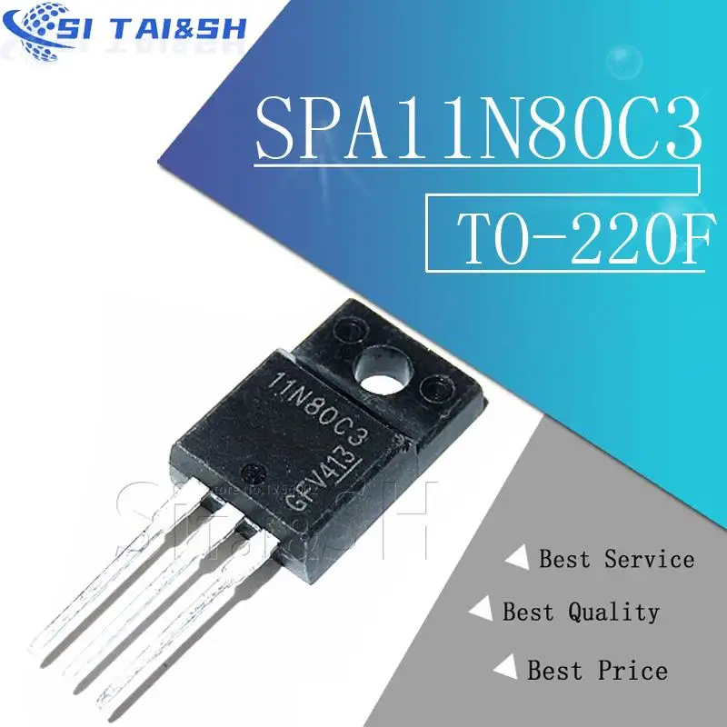 10pcs SPA11N80C3  11N80C3  SPA11N80   11N80