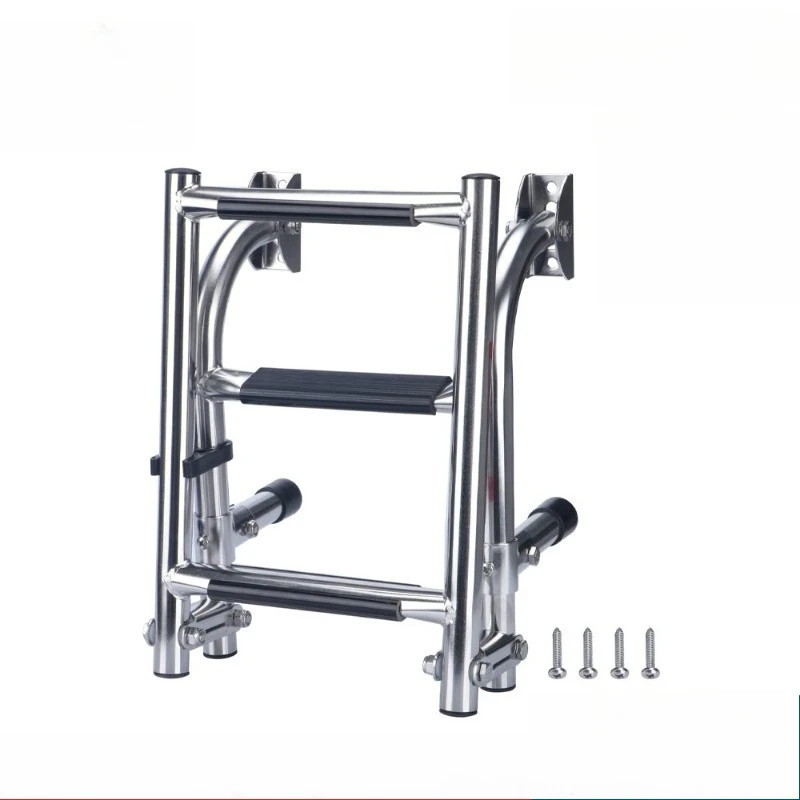 

Marine stainless steel folding ladder side hanging stern boarding ladder pedal ship hardware