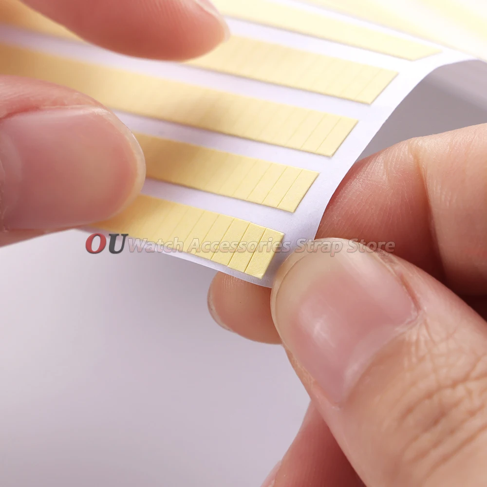 1/2/5Pages Double Sided Adhesive Strip Tape For Fixing Watch Dial and Movement Repair Parts Watch Accessories for Watchmakers