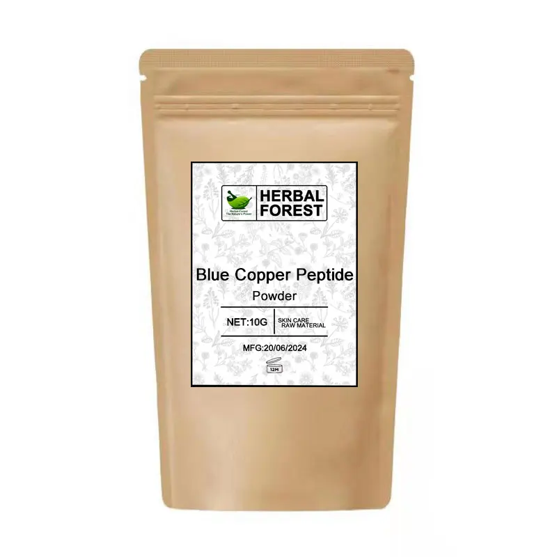 

Blue Copper Peptide Powder Tripeptide GHK-Cu Promotes Collagen Production And Anti-aging Cosmetic Raw Materials Additives