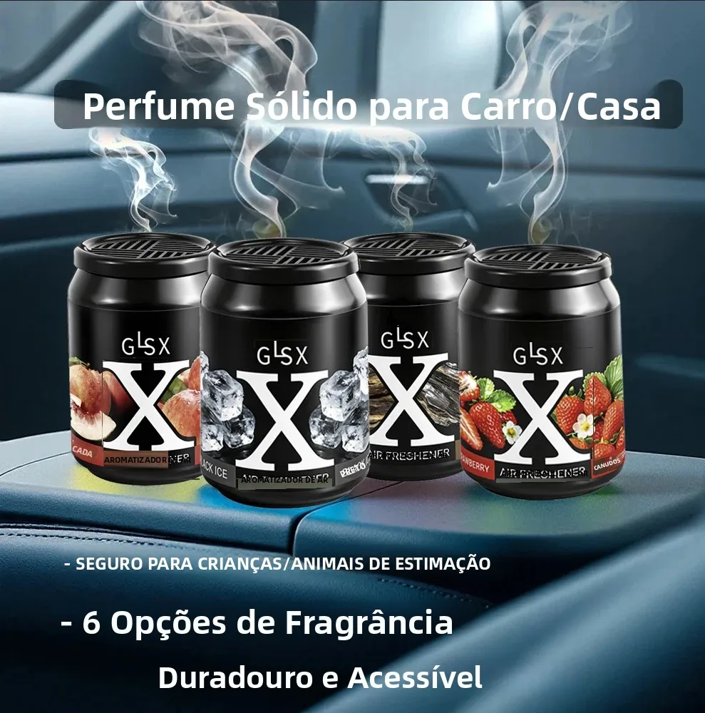 Aromatizador Sólido Perfumado de Grande Capacidade 220g com Suporte para Copo para Purificação de Carro Inteiro - Aromatizador Criativo
