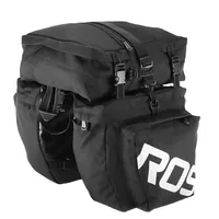 Bolsa multifunción 3 en 1 para bicicleta de montaña, alforja para asiento trasero, cubierta impermeable para lluvia