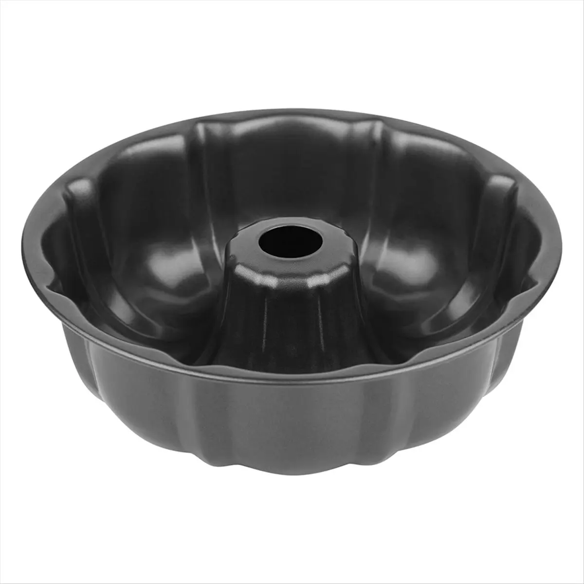 A78I 9.5inch Non-Stick Cake Pan, Heavy Duty Carbon Steel Fluted Tube Round Cake Baking Pan for Jello, Gelatin, Chocoflan