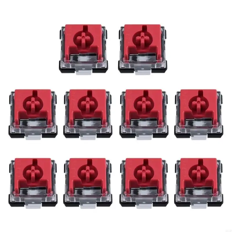462E 10Pcs Low Shafts Silents Switches Nighttimes Gaming Office Work Providing NoiseFree for Mechanical Keyboards