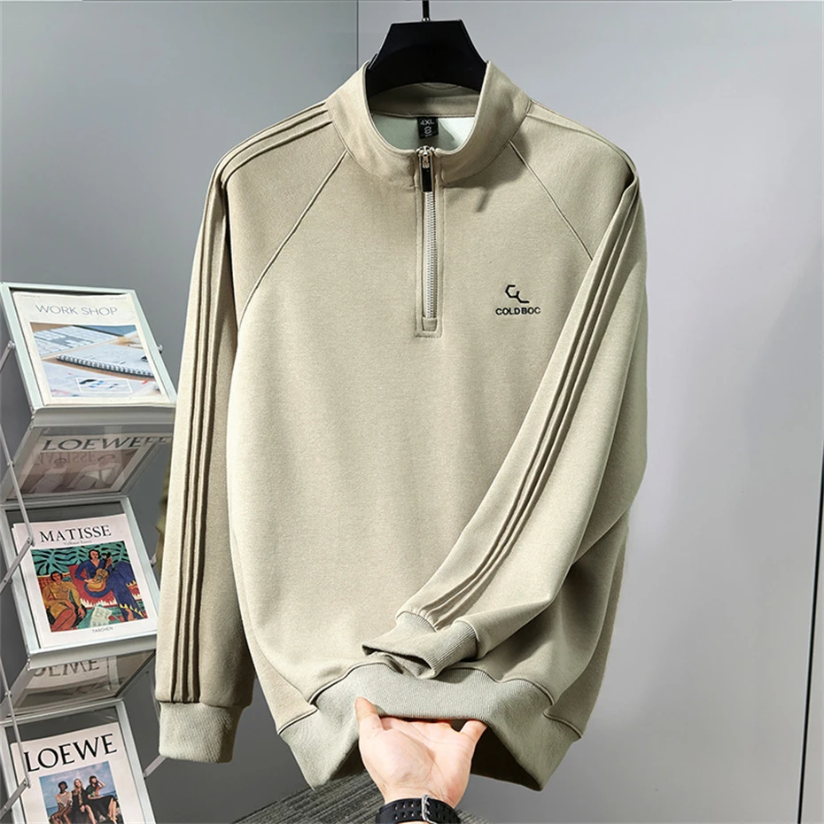 Sweat-shirt Vintage à col montant pour homme, Harajuku, grande taille 12XL, pull printemps-automne, grande taille 10XL