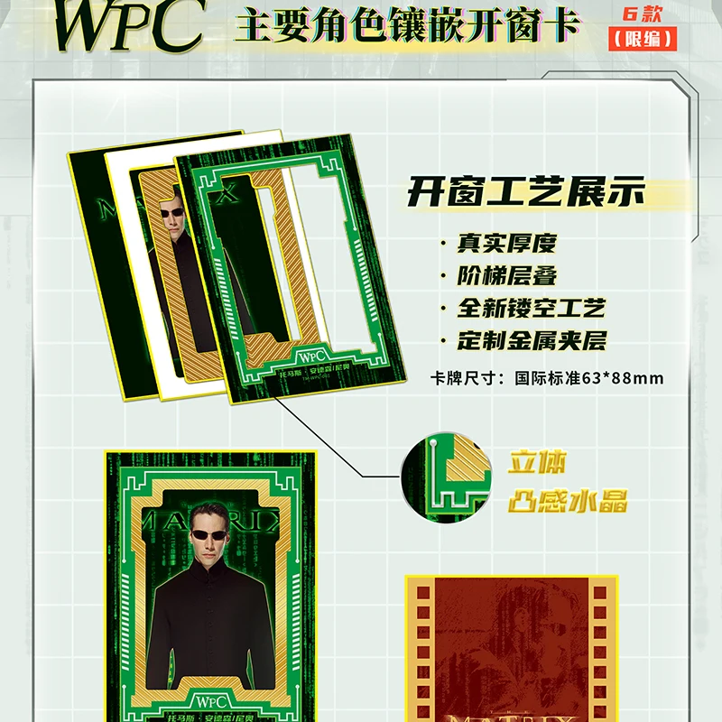 The Matrix Collection Cards, Classic Science Fiction Movie Limited Edition, btGold-Plated Coin Cards, Game Gift Toys, New