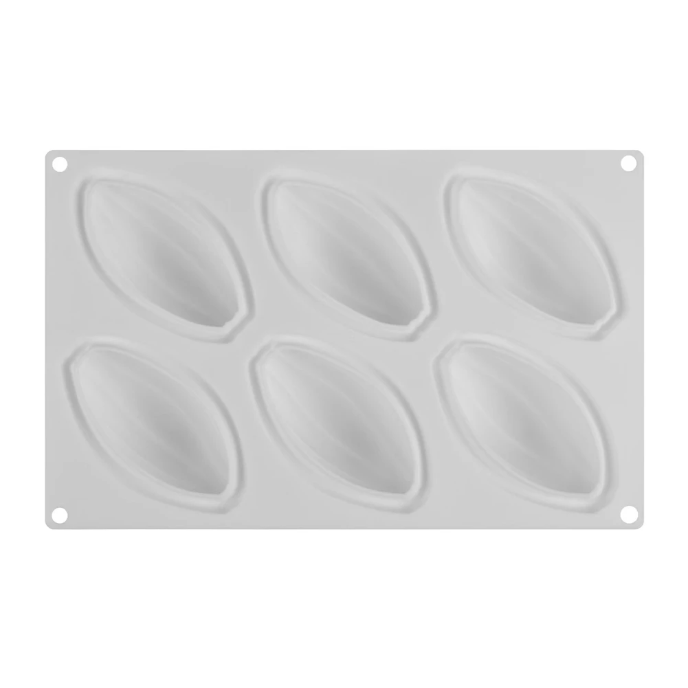 6-Cavity Silicone Mold Non-Stick, Baking Tool for Mousse Cake Chocolate Desserts & Olive, Food-Grade Pastry Mold
