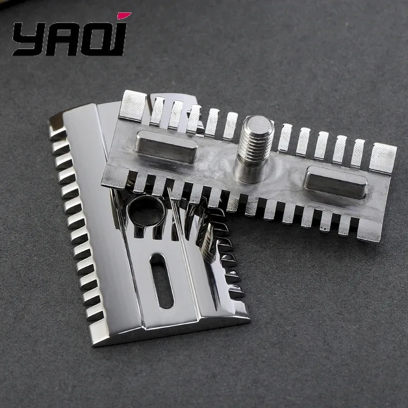 Yaqi Polished 316 Stainless Steel Safety Razor Head - Mellon Finish