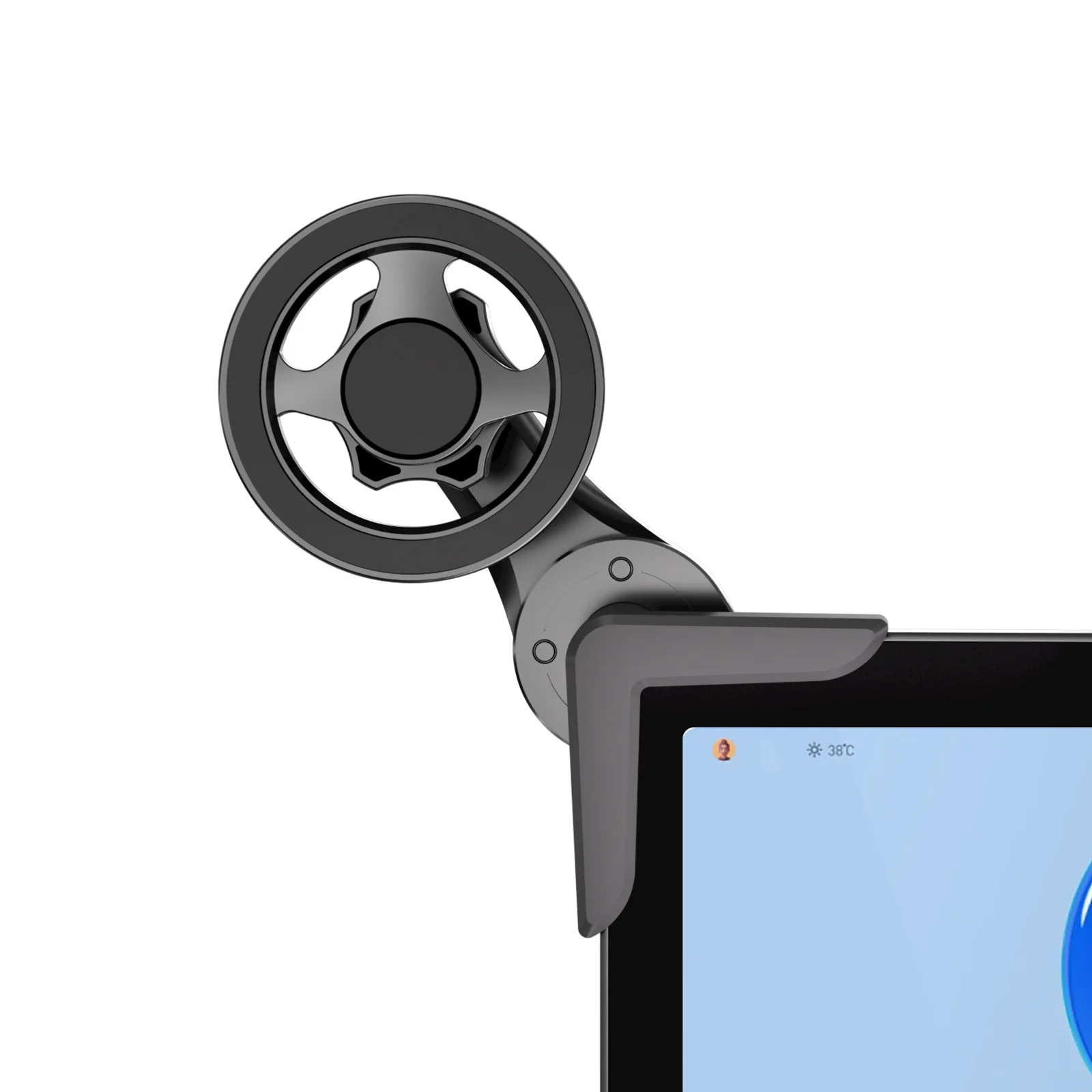

Tesla Model 3/X/Y/S & BYD Magnetic Phone Holder - 360° Rotating Foldable Mount for iPhone 15/14/13/12 Center Display Slide Rail