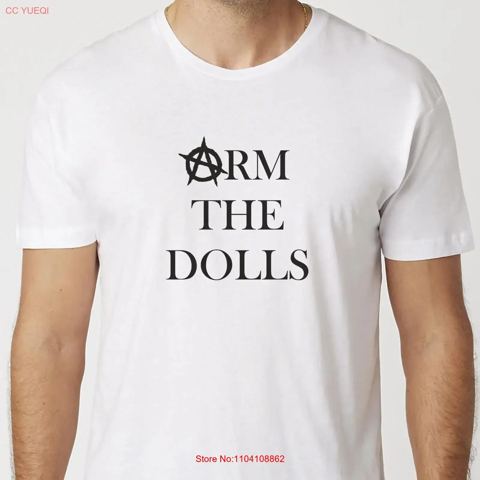 Arm The Dolls T Shirt Black Or White Uneek Feminism Empowerment vintage Washed Casual streetwear Stretched Stylish Versatile