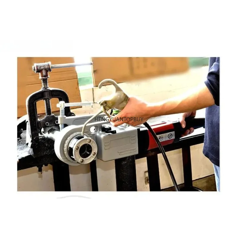 SQ30-2C 2 Inch Handheld Electric Pipe Cutting Machine 220V Handheld Die Head Threading Machine Pipe Threader Cutter Machine 1PC