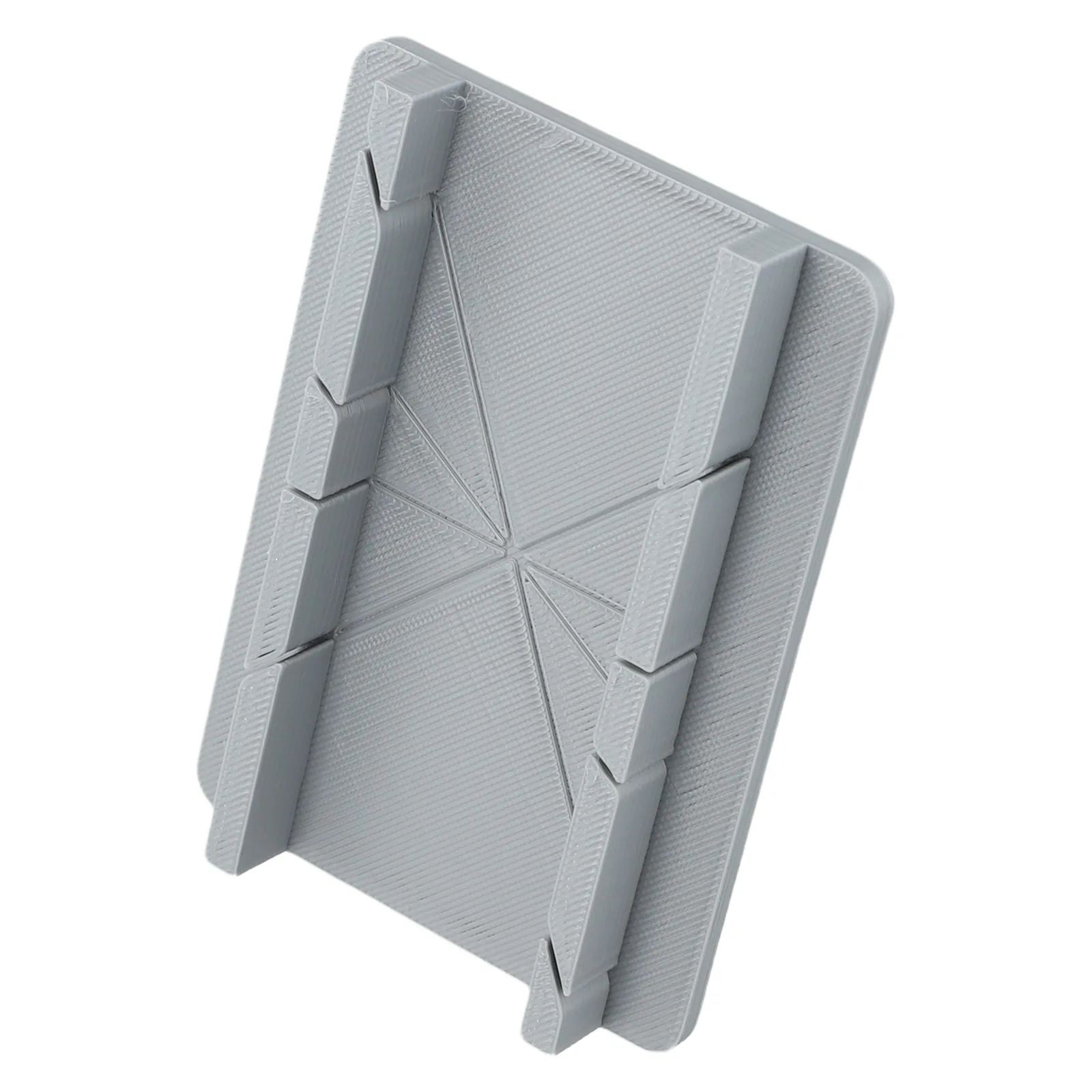 Gray 3D Printed Plastic Multi-Angle Cutting Aid Tool With Locking Mechanism For Precise Wood Plastic Soft Metal DIY Projects Dec