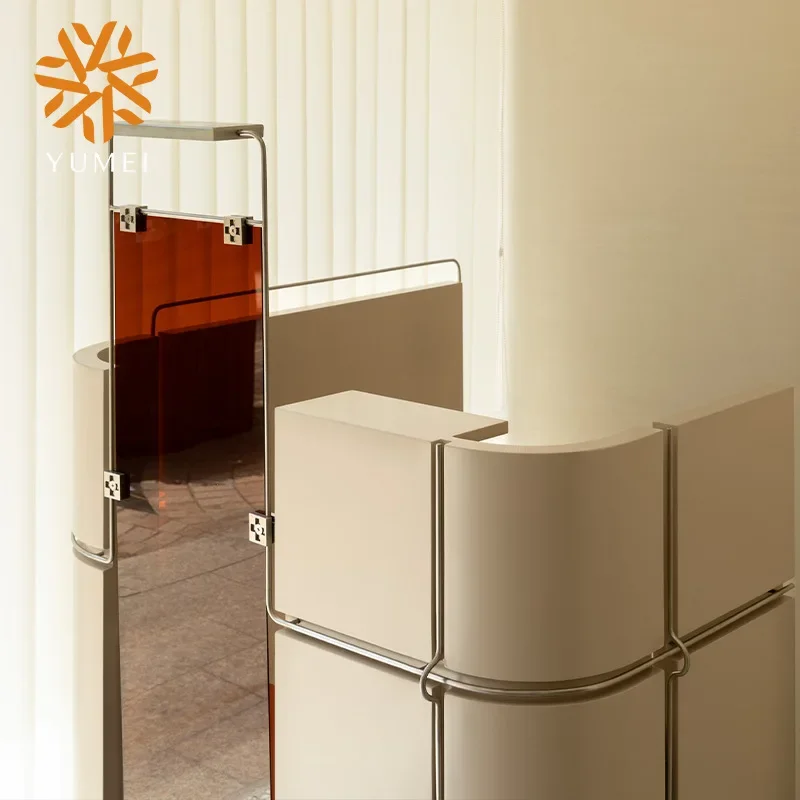 Hospital beauty salon activity fixed furniture front desk information desk project customization