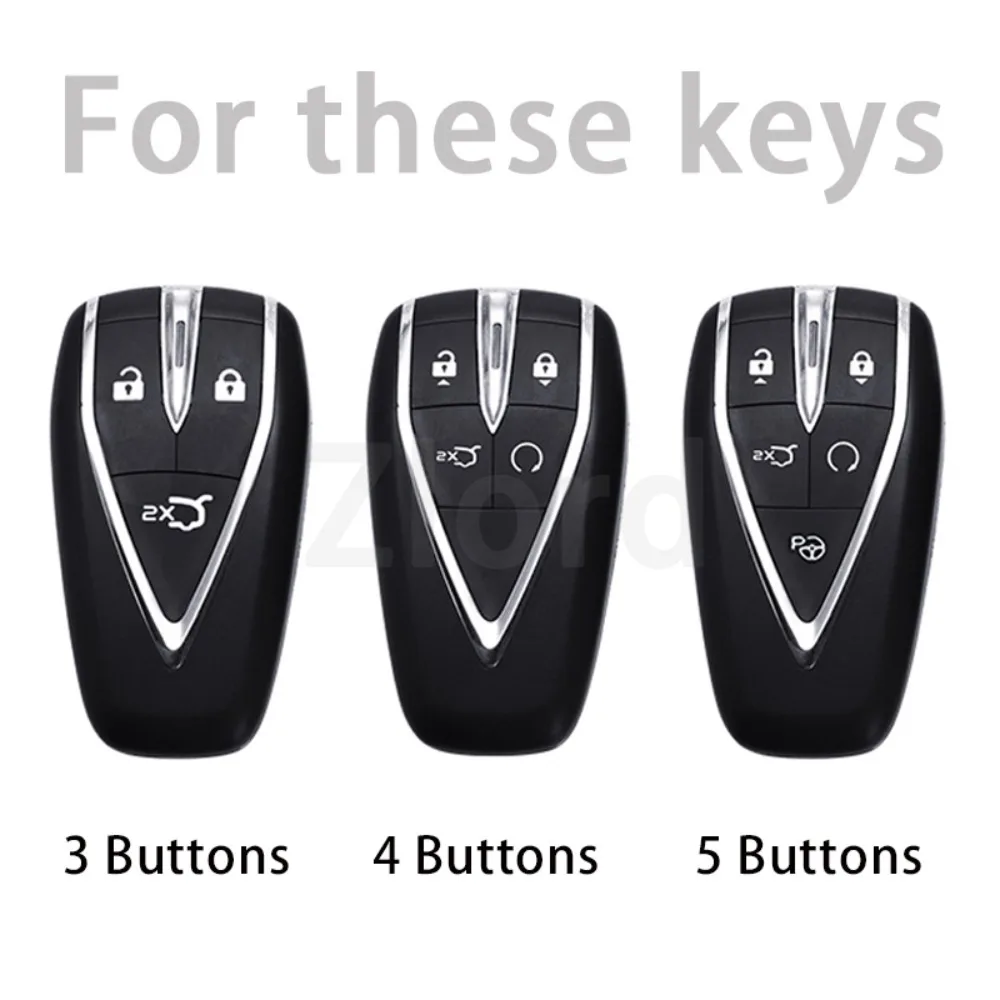 Leather TPU car remote control key case for Changan CS35 CS55 CS75 Plus Eado UNI-T 2019 2020 2021 Auchan X5 X7 EV