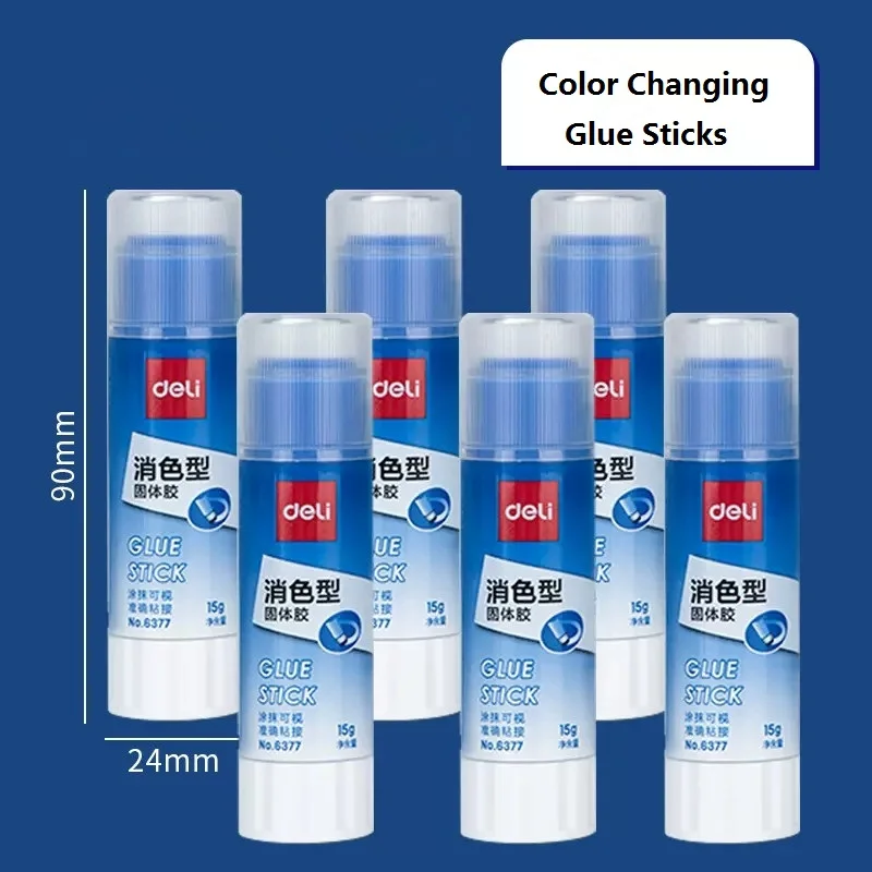 8g Cute Color Change Glue Sticks Student Child Creative Stationery Gift School Office Supply Bonding Paper Crafts Tool