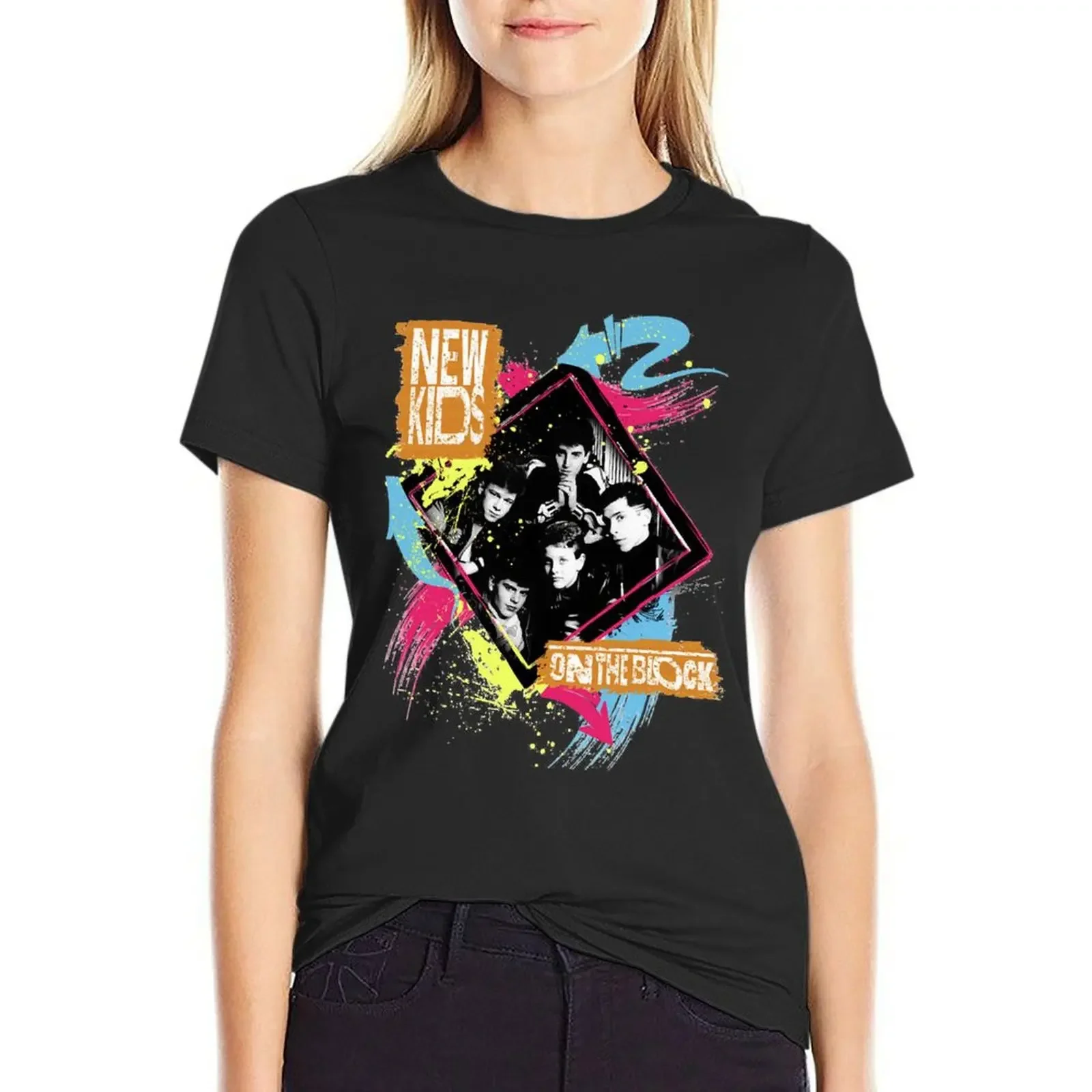 

NKOTB Men&x27;s Retro T-Shirt customs vintage clothes blanks Blouse Women's t-shirt