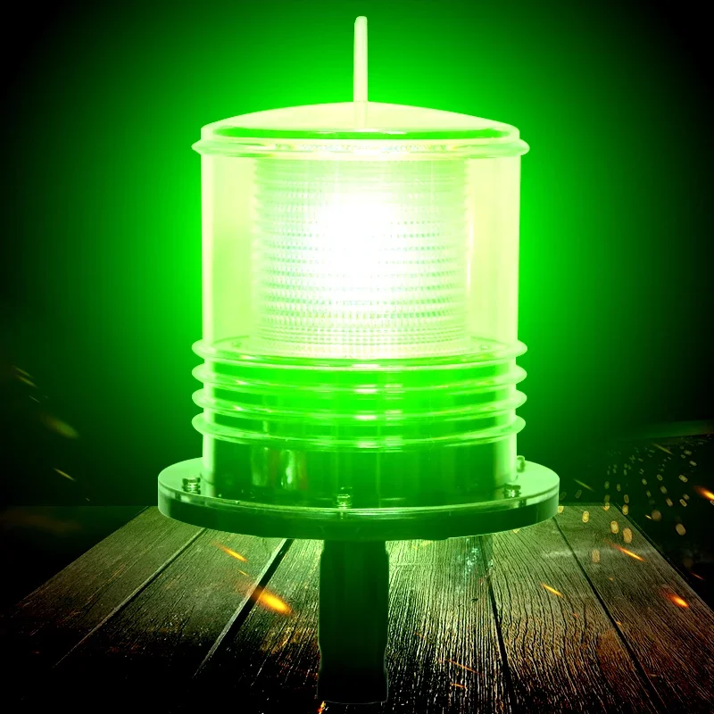 marque-de-navigation-marque-nette-flash-signal-mat-lumineux-tricolore-ancre-solaire-led-voyant-d'avertissement