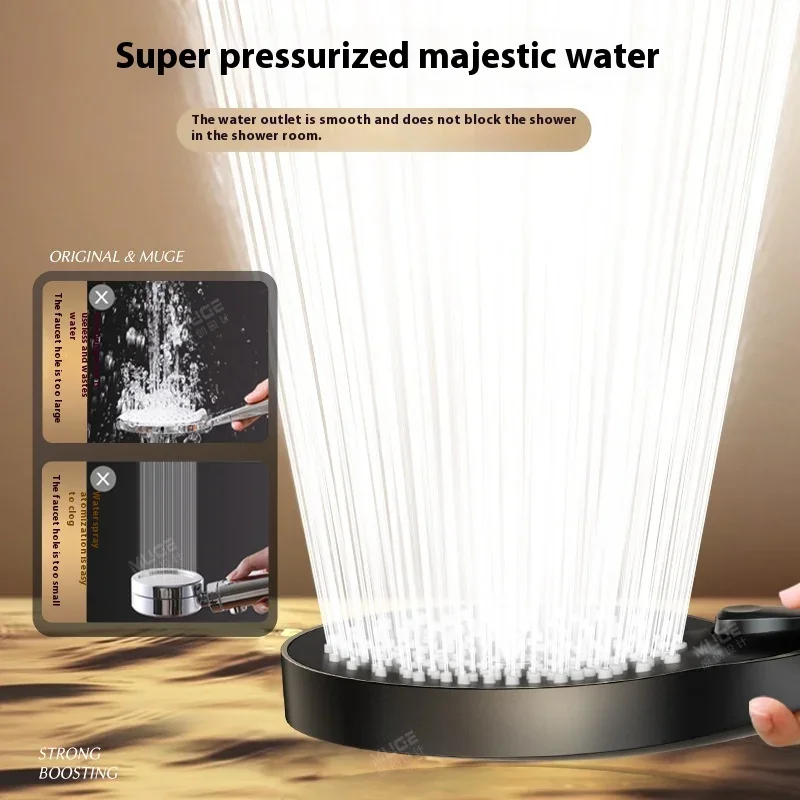 Upgrade the pressurized showerhead, super strong showerhead, bathroom and household showerhead, large water outlet showerhead