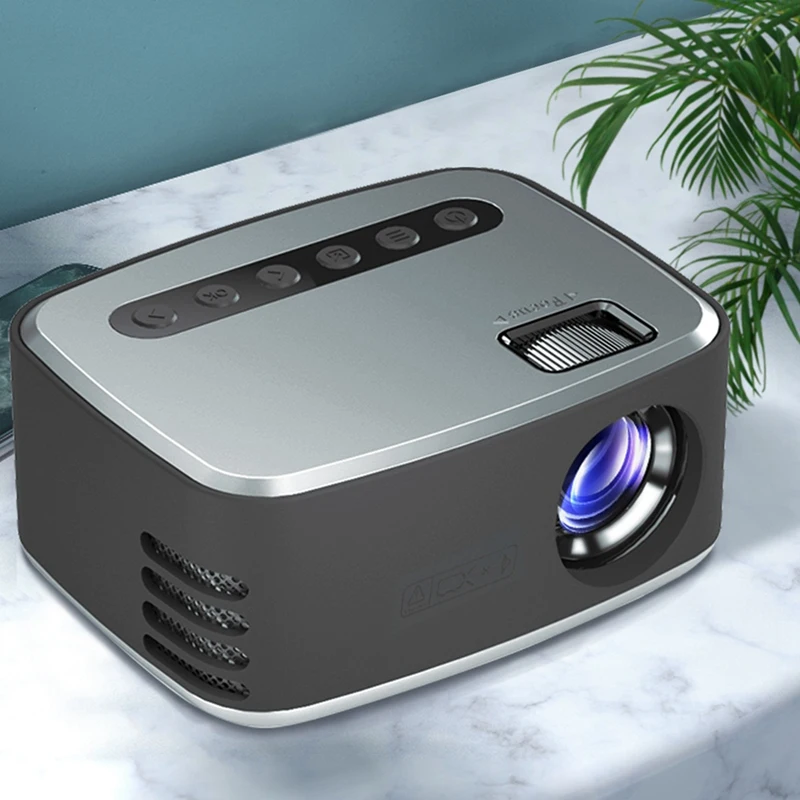 T20 Mini Projector 1080P Video Beamer Multimedia Home Theater Movie Projector Fit For Home Cinema Outdoor Beamer USB US Plug