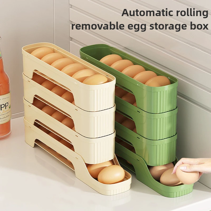 4-layer egg storage box, food grade refrigerator, side door egg box, egg roller