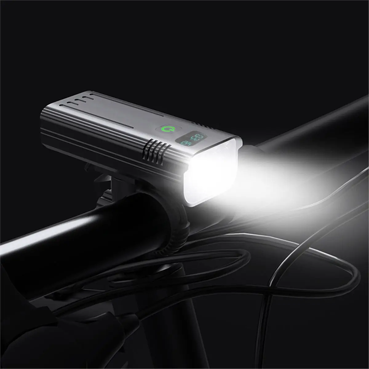618 Mega Sale 12LED Bicycle Light 5200mAh USB Charging/Power Cycling Lights Front Lamp Bike Aluminum Alloy Headlight