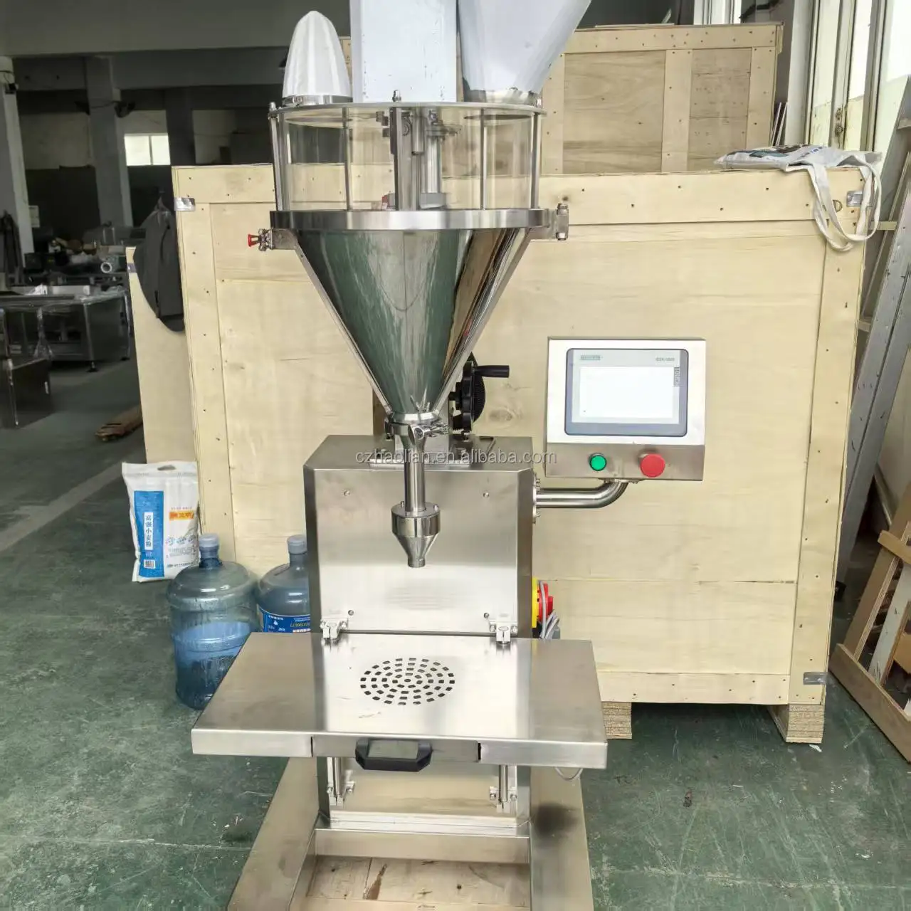 Factory Bottle Cans Bag Spices Milk Coffee Acai Powder Packaging Machine Semi Screw Auger Filler Machine For Powder