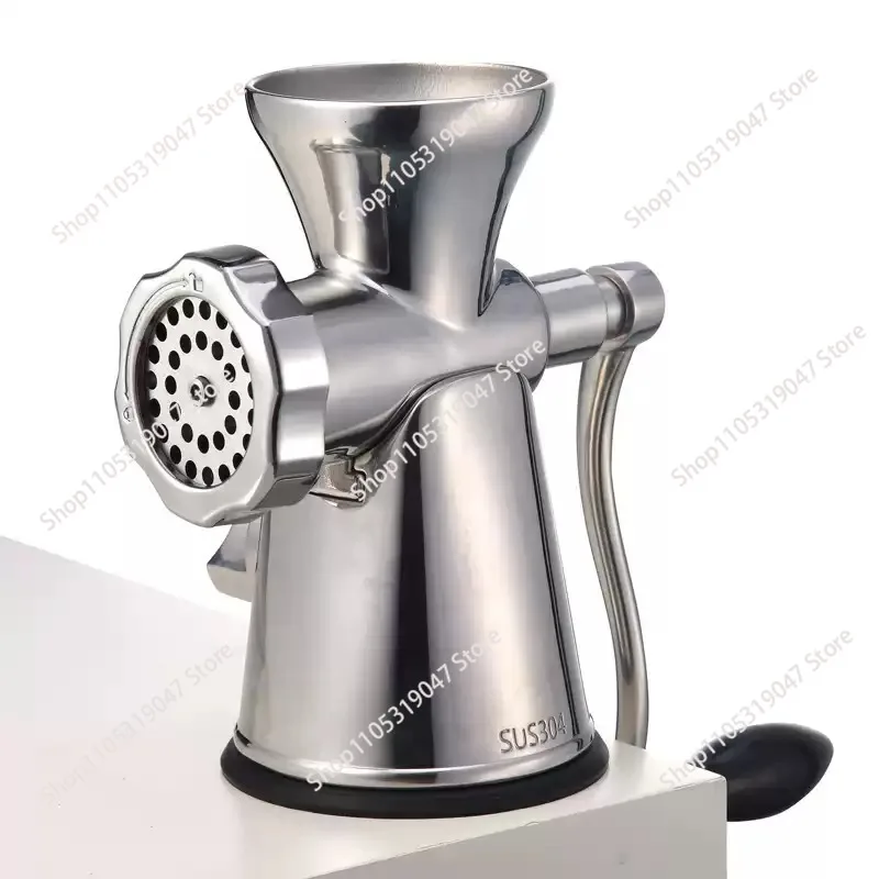Household manual all stainless steel meat grinder small hand cranked minced meat sausage filling MX01