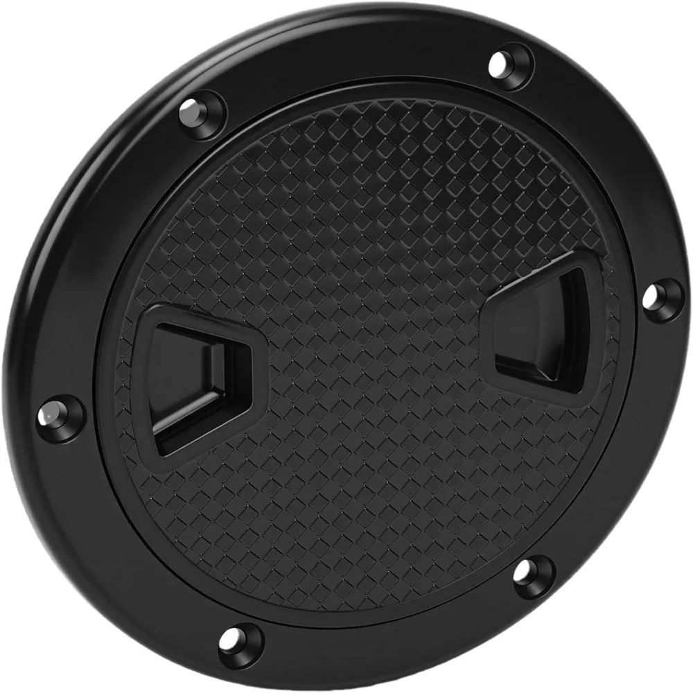 2pcs set Reinforced ABS Round Deck Hatch Non-Slip Surface Detachable Water-Tight Lid Boat Hatch Cover 4 Inch Size